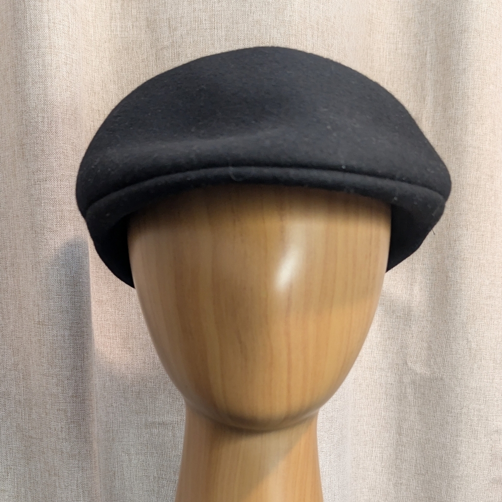 Huckel Bora Super Classic Black 100% Wool Hat- Medium